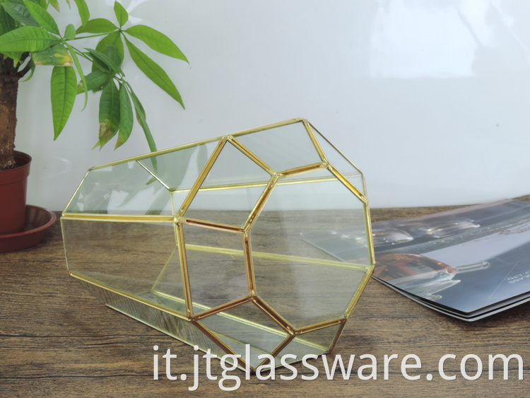 Home decoration Glass Geometric Terrarium 4